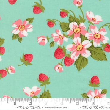 Bloomsberry - Aqua - 55350-13 - by Camille Roskelley - Moda - 100% Cotton